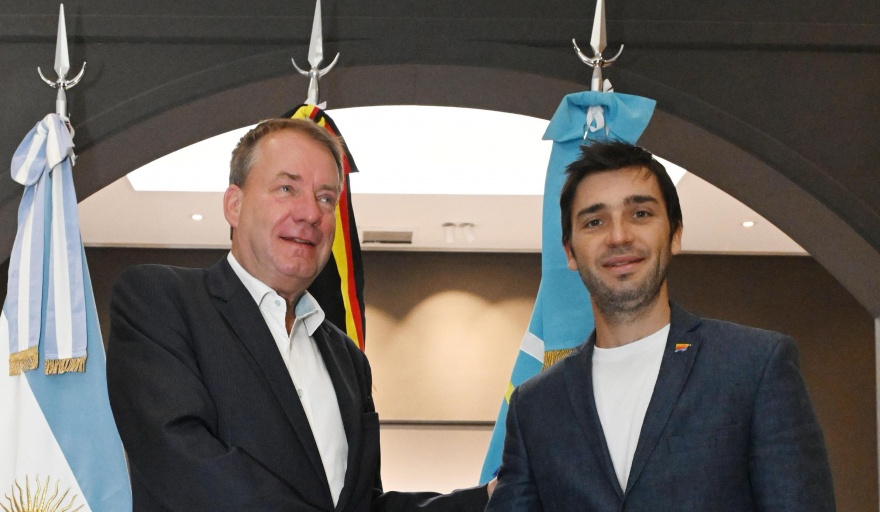 Nacho Torres recibió al embajador de Alemania para consolidar una agenda de trabajo conjunta en materia energética y productiva