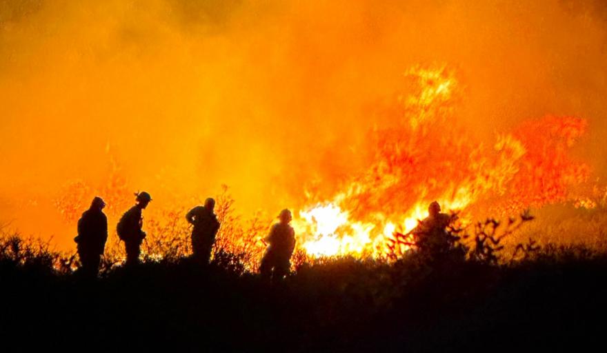 Un nuevo incendio se desató a pocos kilómetros de Trelew pero lo extinguieron rápidamente