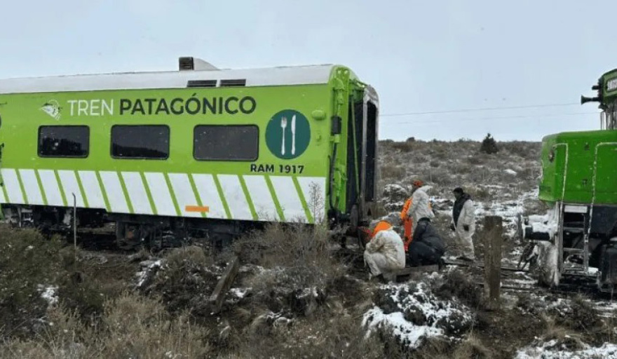 Suspenden el servicio del Tren Patagónico entre Bariloche y Viedma por el descarrilamiento de la formación