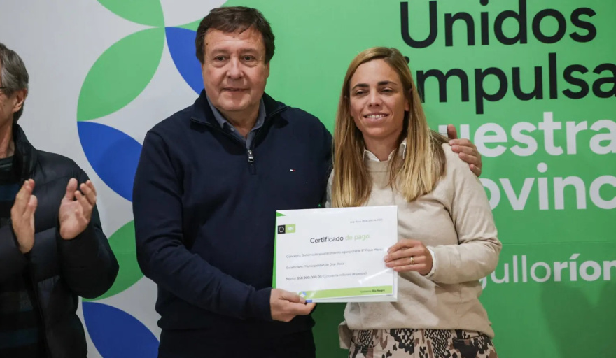 Con fondos provinciales, se construirá el acceso al Parque Industrial de Roca y se reactivan obras clave