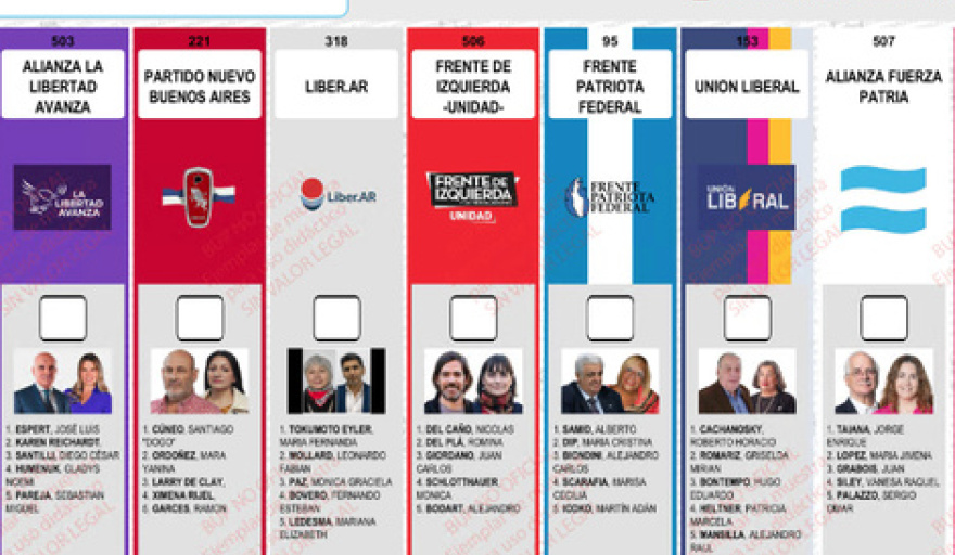 La Cámara Nacional Electoral rechazó el pedido de La Libertad Avanza para reimprimir las boletas en Buenos Aires