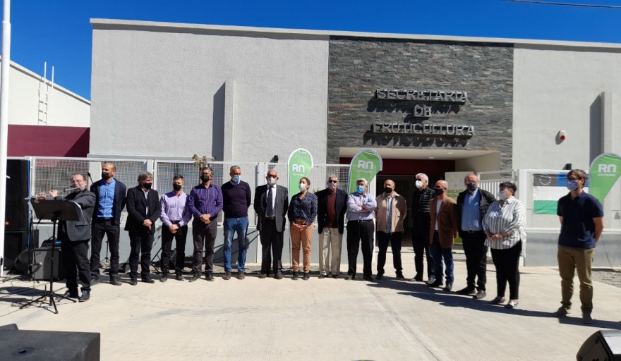Se inauguró el nuevo edificio de la Secretaría de Fruticultura en Allen