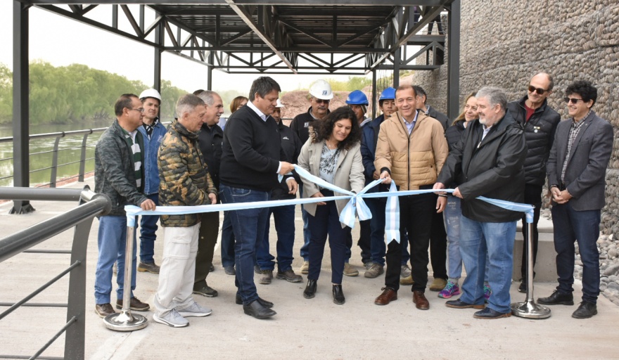 Gutiérrez y Gaido inauguraron el mirador sobre el río Neuquén