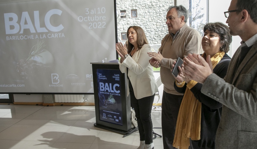 Arabela Carreras estuvo presente en el lanzamiento de Bariloche a la carta