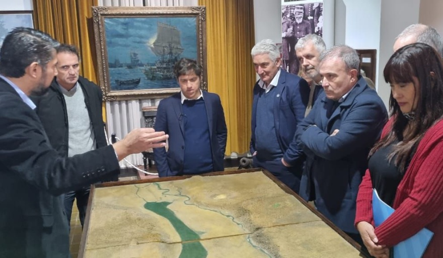 Pedro Pesatti acompaño a ministros nacionales en su visita a Patagones