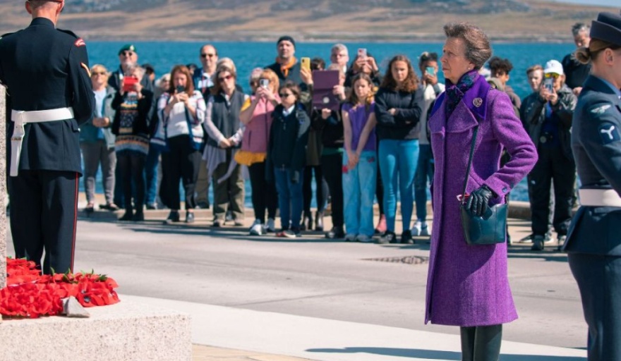 Cancilleria Argentina rechazó las actividades de la Princesa Ana en las Islas Malvinas