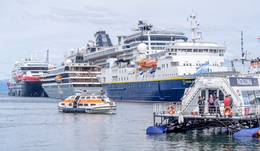 Con una excelente temporada de cruceros arribaron al puerto de Ushuaia unas 92.700 personas de distintas partes del mundo