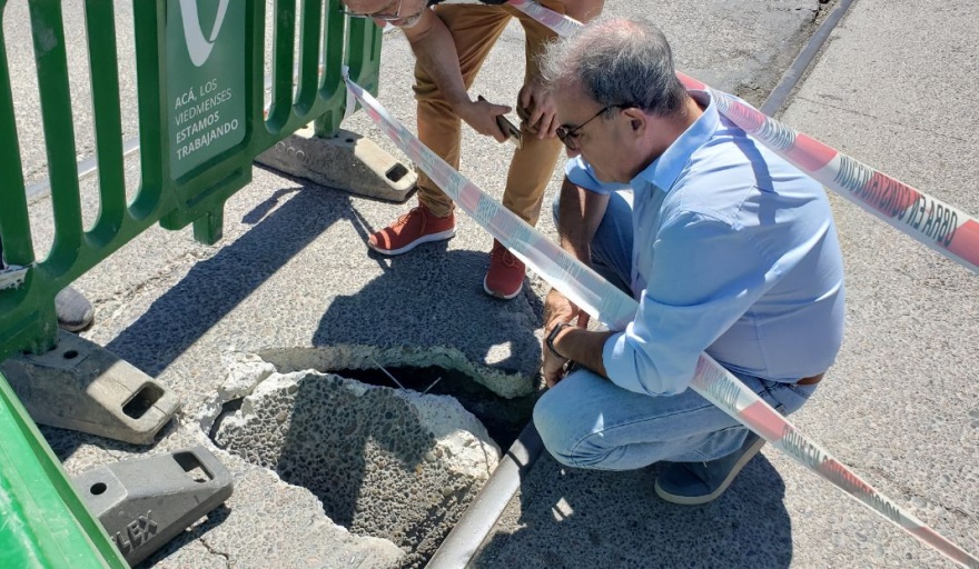 Tras la inhabilitación del puente ferrocarretero, Pesatti pidió a Vialidad Nacional su urgente reparación