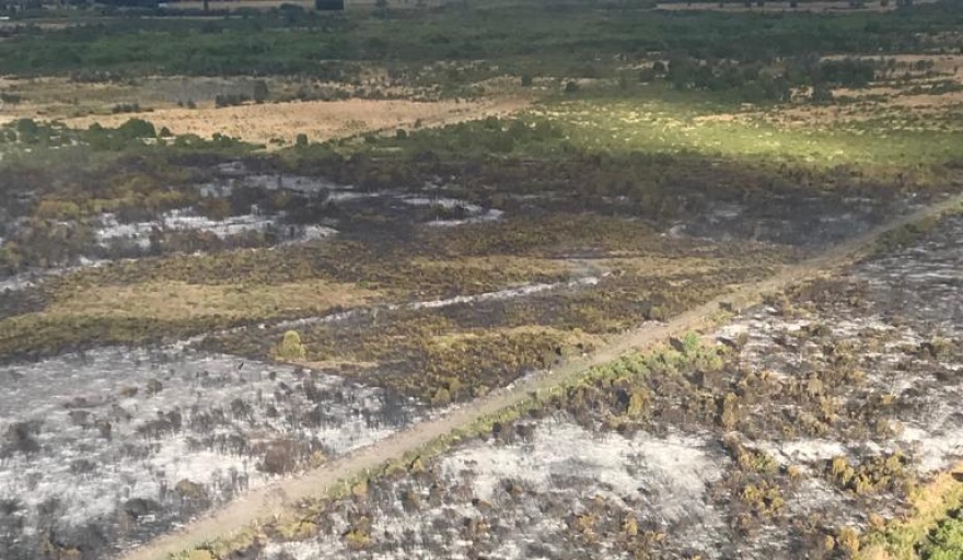 Brigadistas controlaron incendio en cercanías del Parque “Los Alerces” y continúa el operativo en Paso Ancho