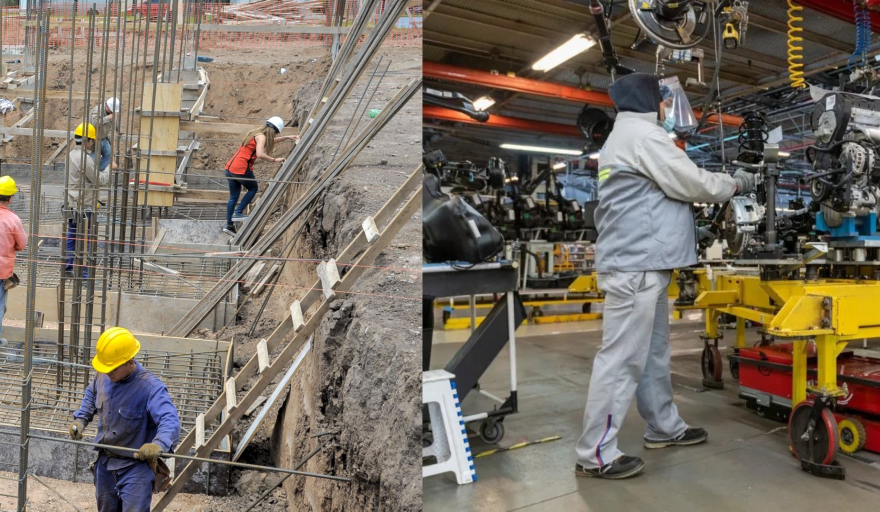En enero creció fuertemente la industria y repuntó la construcción