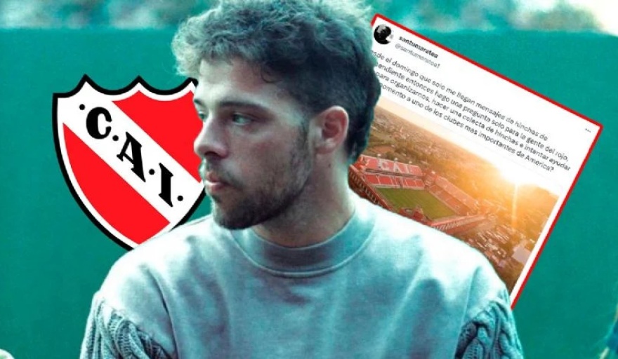 Nueva colaboración del Influencer: Santi Maratea quiere hacer una colecta para El Club Atlético Independiente