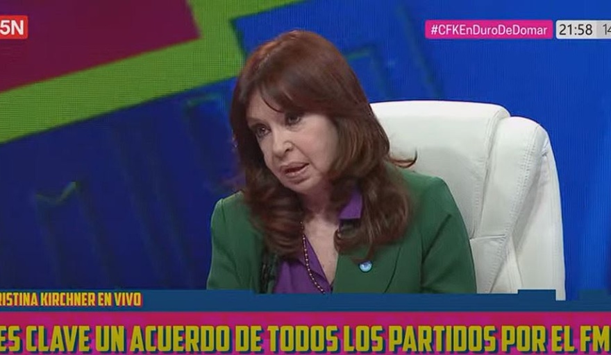 Cristina centralizó la escena mediatica en el programa de Duro de Domar