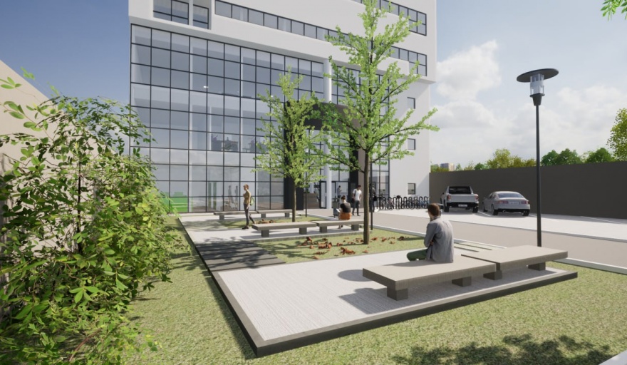 Continúan las obras en el nuevo edificio municipal de Viedma