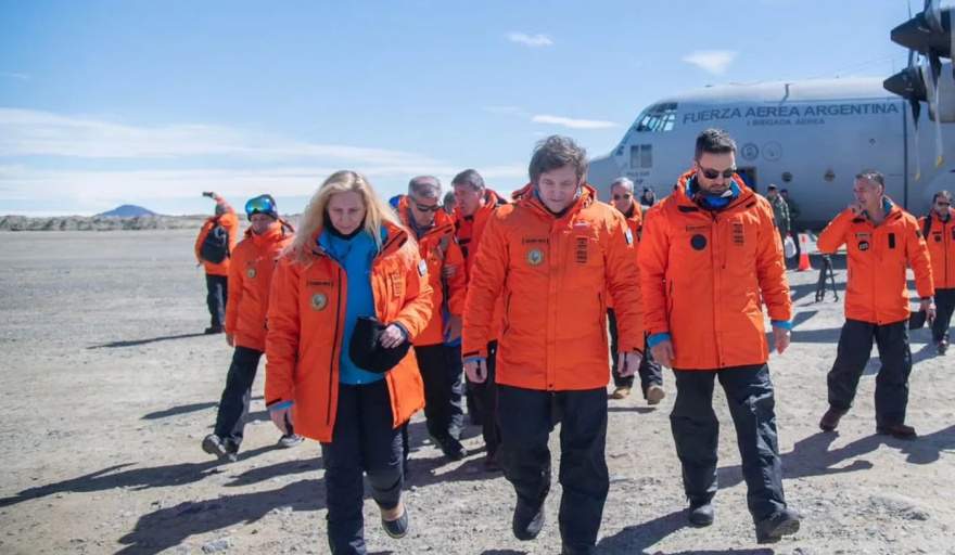 Javier Milei en la Antártida: El presidente realizó su primer viaje fuera de Buenos Aires