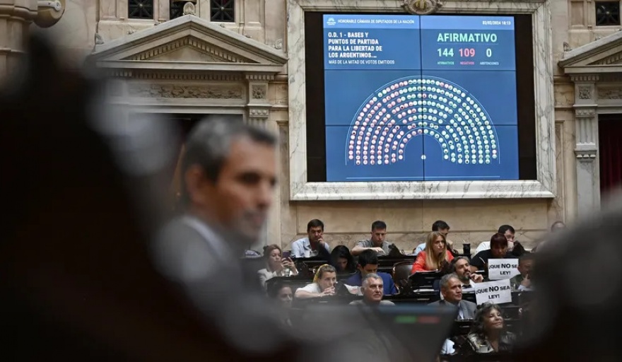 Ley Ómnibus: Diputados aprobó la mayoría de las delegaciones de facultades a Javier Milei