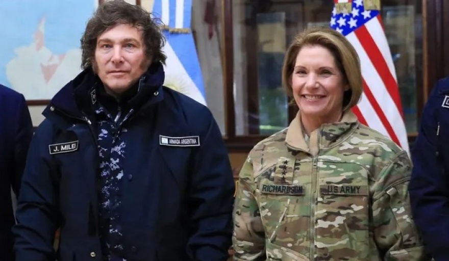 Milei recibió a Richardson en Ushuaia y anunció la construcción de una base conjunta de usos cíviles con los Estados Unidos