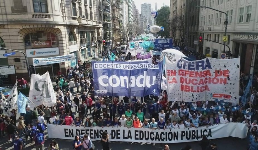 Desde las 15:30 comienza la marcha universitaria en todo el país contra el ajuste del Gobierno