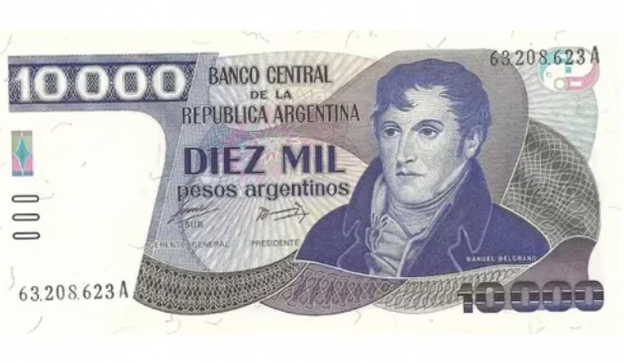 Este mes ya circularía el billete de $10.000