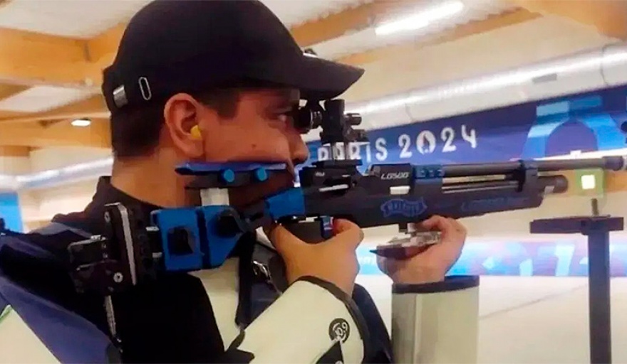 Julián Gutierrez pagó caro un error en su segundo disparo y acabó en la octava posición en la categoria Rifle