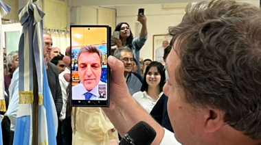 En una videollamada, Massa agreadeció el apoyo a todo JSRN