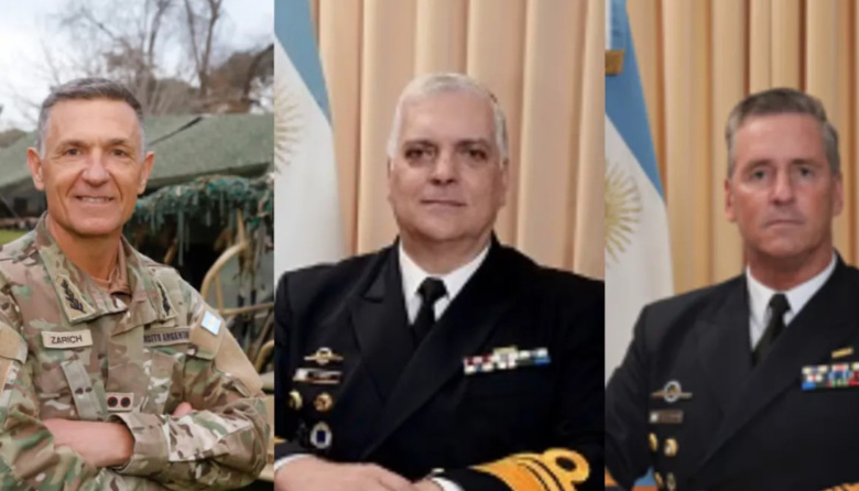 El Gobierno renovó las cúpulas militares y designó a los nuevos jefes del Ejército, la Armada y el Estado Mayor Conjunto
