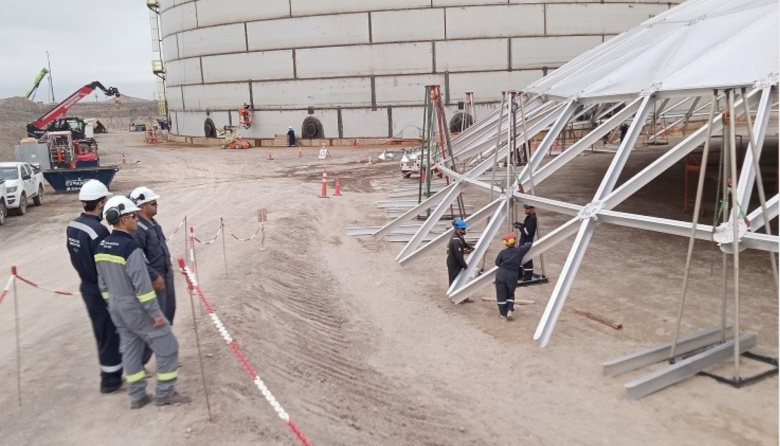 Allen: Río Negro inspeccionó una obra de Vaca Muerta Sur y exigió mejoras ambientales