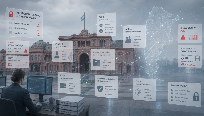 Ciberseguridad estatal en alerta: la fragilidad digital argentina quedó expuesta