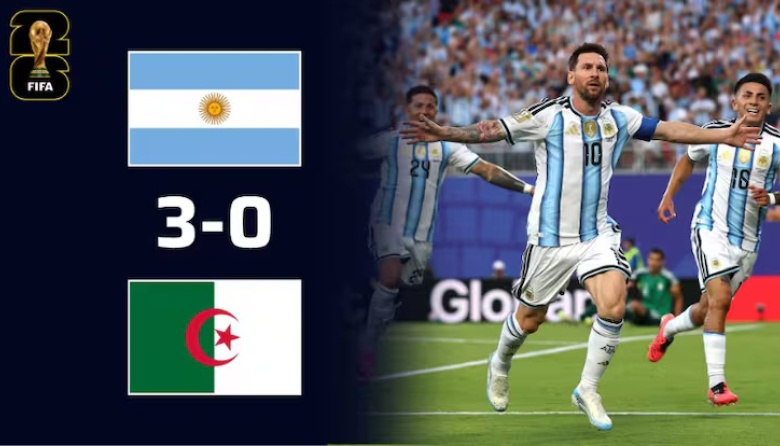 Messi brilló en el debut y Argentina arrancó el Mundial con una goleada