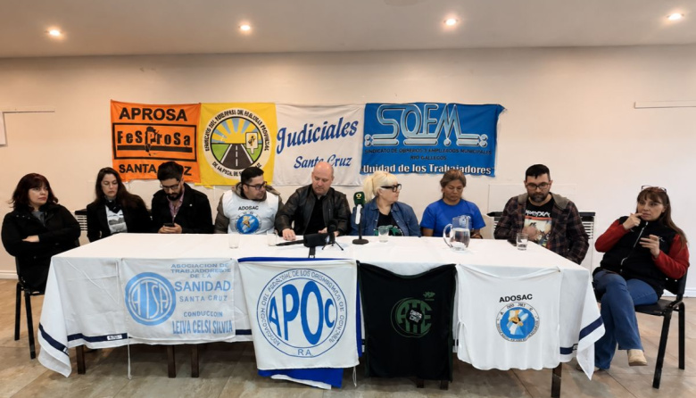 Santa Cruz: paritarias trabadas y nueva movilización del Frente Sindical