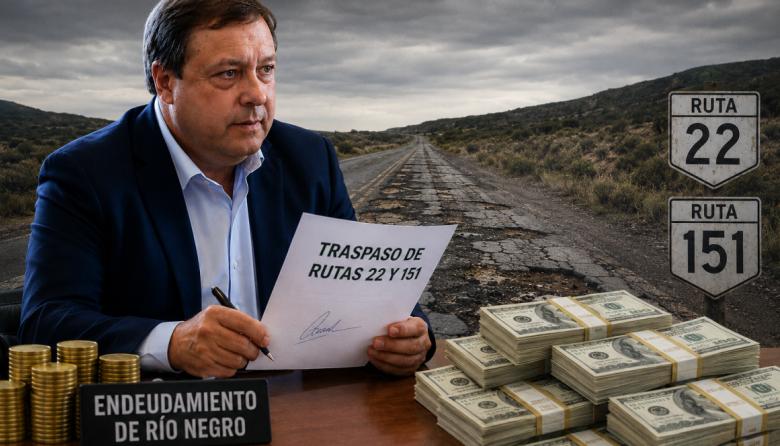 Weretilneck acordó el traspaso de las rutas 22 y 151 y Río Negro deberá endeudarse para repararlas