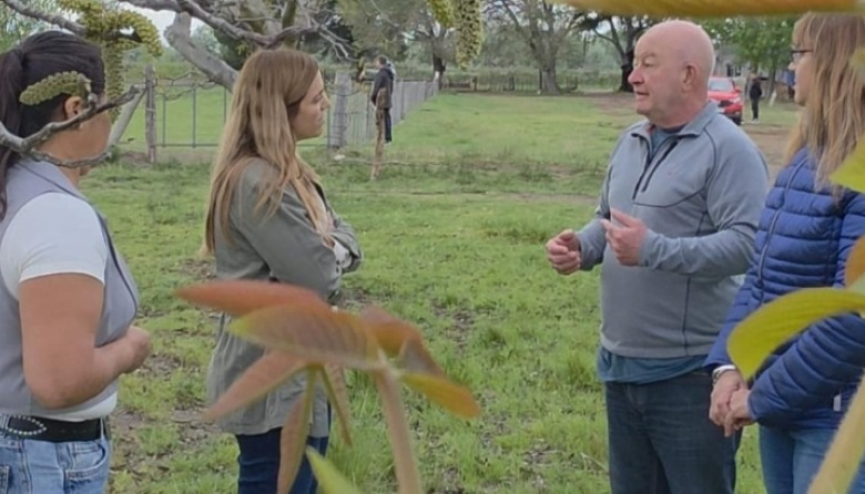 Soria recorrió el Valle Inferior con una agenda política y productiva