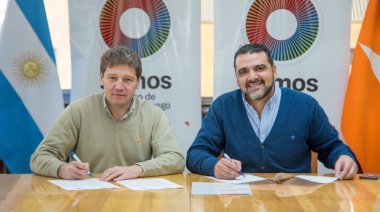 Ushuaia: el gobernador Gustavo Mellela y el intendente Walter Vuoto firmaron un convenio de colaboración para potenciar el espacio del Skate Park