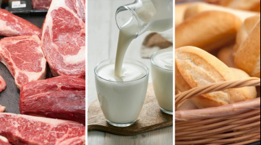 Caída histórica en el consumo de leche, pan y carne