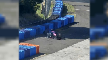 Susto para Franco Colapinto en Hungría: accidente sin consecuencias graves durante pruebas con Alpine