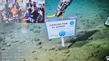 Emotivo cierre de la expedición del CONICET con mensaje desde el fondo del mar