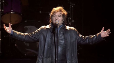 Javier Milei presentó su nuevo libro con un show de rock y discurso político en el Movistar Arena