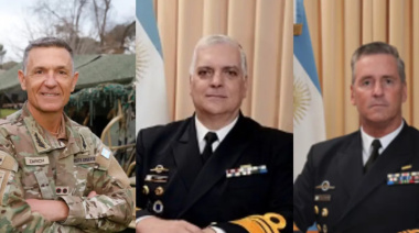 El Gobierno renovó las cúpulas militares y designó a los nuevos jefes del Ejército, la Armada y el Estado Mayor Conjunto