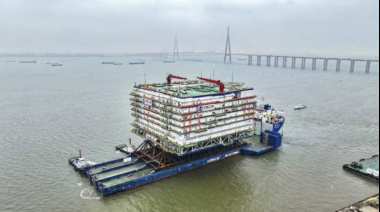 China instala la mayor estación conversora eólica offshore del mundo