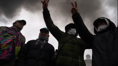 La CGT marchó al Congreso tras incidentes en Avellaneda