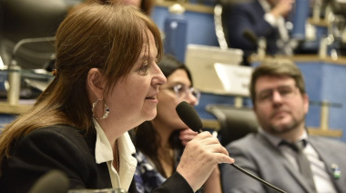 Odarda desmintió una fake news sobre la fruticultura y apuntó contra Palmieri y Valeri