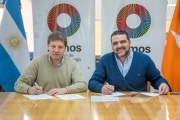 Ushuaia: el gobernador Gustavo Mellela y el intendente Walter Vuoto firmaron un convenio de colaboración para potenciar el espacio del Skate Park