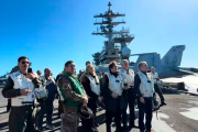 Cecim repudió la visita de Milei al USS Nimitz en Mar Argentino