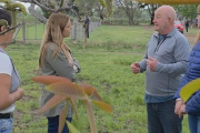 Soria recorrió el Valle Inferior con una agenda política y productiva